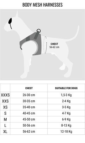 Morso Hondentuig Body Mesh Gerecycled Full Metal Dog Bruin 26-30 Cm