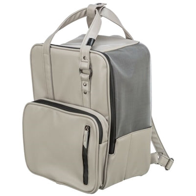 Trixie Hondentas Rugtas Citystyle Kunstleer Lichtgrijs 30X20X40 Cm