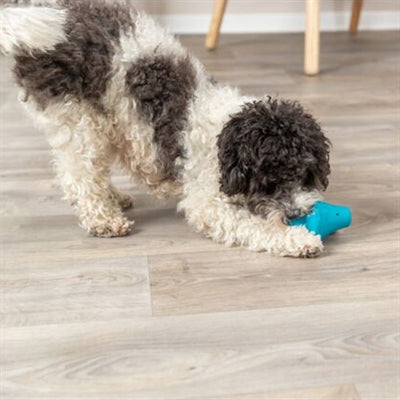 Trixie Snacktol Natuurrubber Petrol 12 Cm 3 St