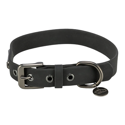 Trixie Halsband Hond Citystyle Pvc Zwart 25-32X2 Cm