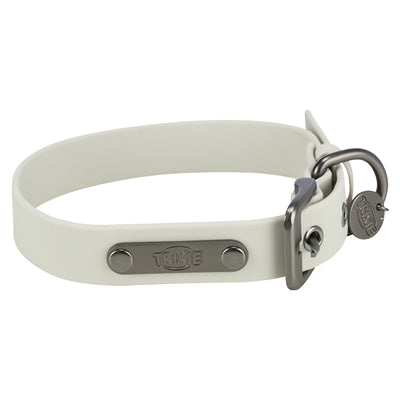 Trixie Halsband Hond Citystyle Pvc Lichtgrijs 25-32X2 Cm