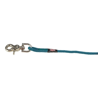 Trixie Hondenriem Sleeplijn Rond Zonder Handlus Petrol Blauw 5 Mtr X 0,6 Cm