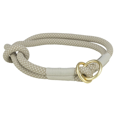 Trixie Halsband Hond Soft Rope Halfslip Lichtgrijs 25X0,6 Cm