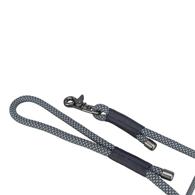 Trixie Hondenriem Soft Rope Zwart / Grijs 120X0,6 Cm