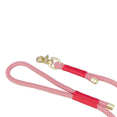 Trixie Hondenriem Soft Rope Rood / Creme 120X0,6 Cm