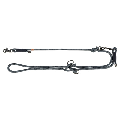 Trixie Hondenriem Soft Rope Verstelbaar Zwart / Grijs 200X0,6 Cm
