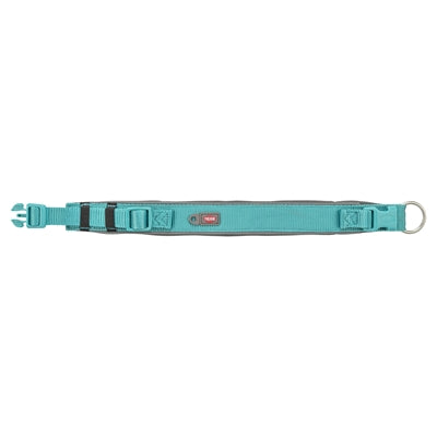 Trixie Halsband Hond Premium Extra Breed Aqua / Grafiet Grijs 40-48X4 Cm