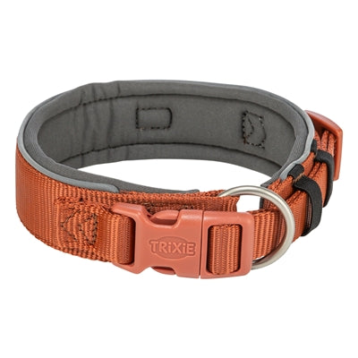 Trixie Halsband Hond Premium Extra Breed Roest / Grafiet Grijs 53-62X5 Cm