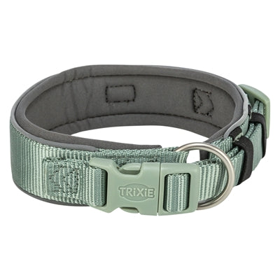 Trixie Halsband Hond Premium Extra Breed Salie / Grafiet Grijs 27-35X2,5 Cm