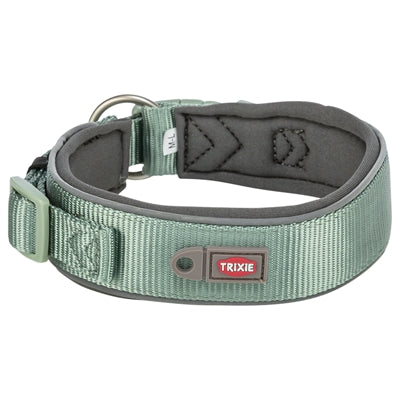 Trixie Halsband Hond Premium Extra Breed Salie / Grafiet Grijs 27-35X2,5 Cm