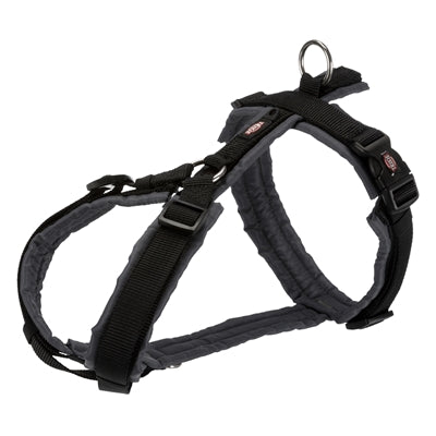 Trixie Hondentuig Premium Trekking Zwart / Grafiet Grijs 32-38X1,3 Cm