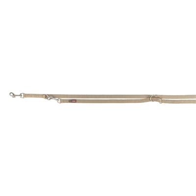 Trixie Hondenriem Premium Verstelbaar Tweelaags Zand 200X1 Cm