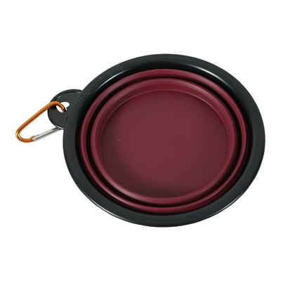 Zolux Bvk Voerbak Opvouwbaar Siliconen Rood  16 Cm 650 Ml