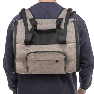 Trixie Hondentas Rugtas Shiva Bruin / Beige 41X21X30 Cm