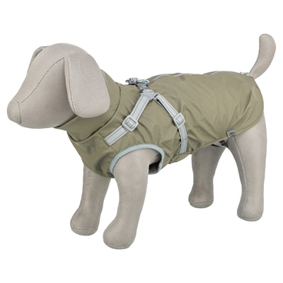 Trixie Regenjas Hond Pontis Rain Met Tuig Olijfgroen 24 Cm