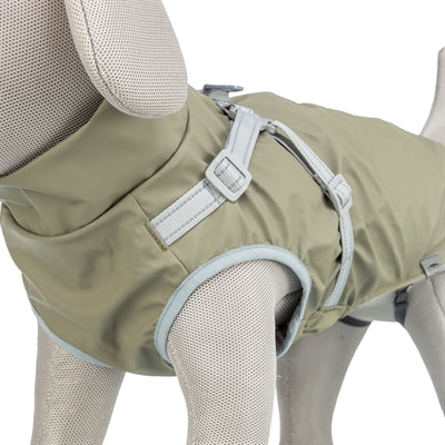 Trixie Regenjas Hond Pontis Rain Met Tuig Olijfgroen 24 Cm