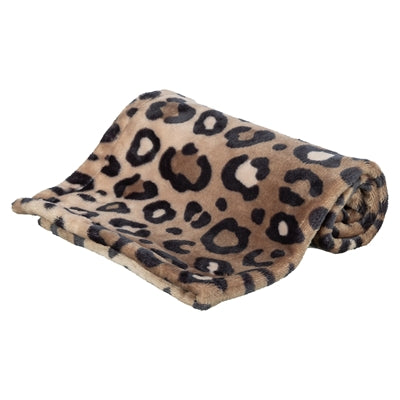 Trixie Hondendeken Leo Softpluche Panterprint Bruin 70X50 Cm
