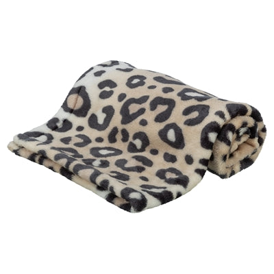Trixie Hondendeken Leo Softpluche Panterprint Creme 70X50 Cm