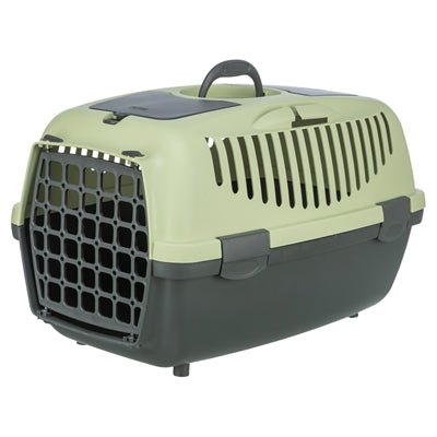 Trixie Vervoersbox Capri 2 Donkergrijs / Pastelgroen 37X55X34 Cm