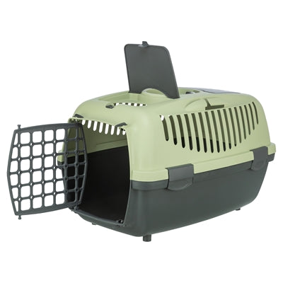 Trixie Vervoersbox Capri 2 Donkergrijs / Pastelgroen 37X55X34 Cm