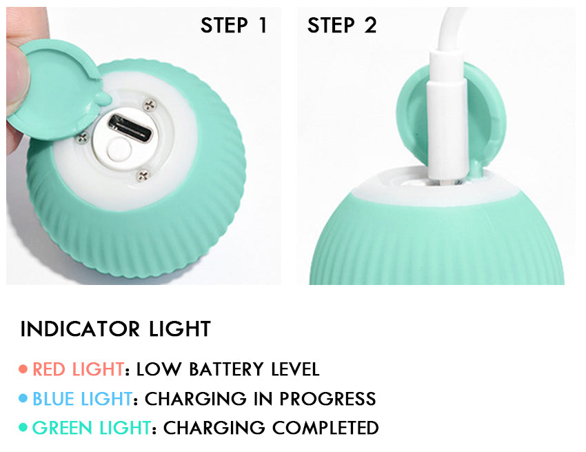 Automatische Bewegende Speelbal - Bal Voor Katten En Puppy's Honden - Oplaadbaar Met USB-C Kabel - Honden Speelgoed - Kattenspeeltjes
