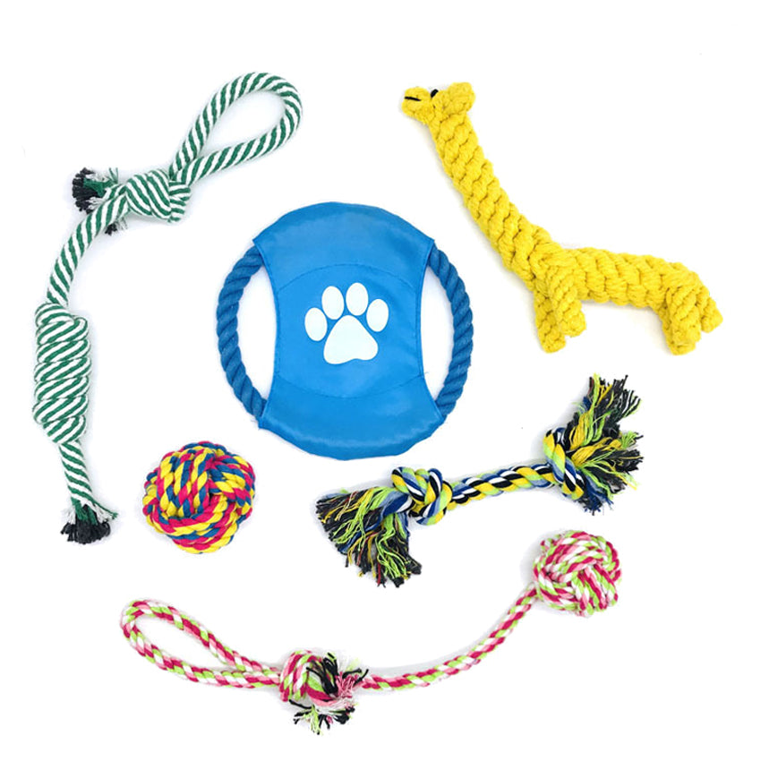 x6 kauwspeeltjes - Honden speelgoed - Puppy's en Middelgrote Honden- Interactive - Hondenspeelgoed