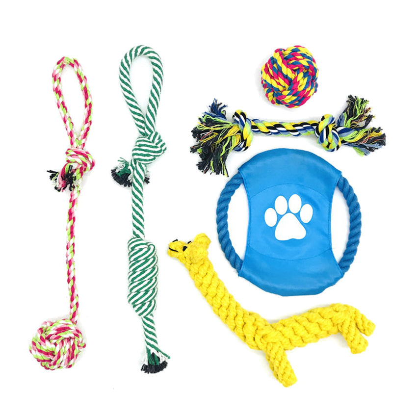 x6 kauwspeeltjes - Honden speelgoed - Puppy's en Middelgrote Honden- Interactive - Hondenspeelgoed