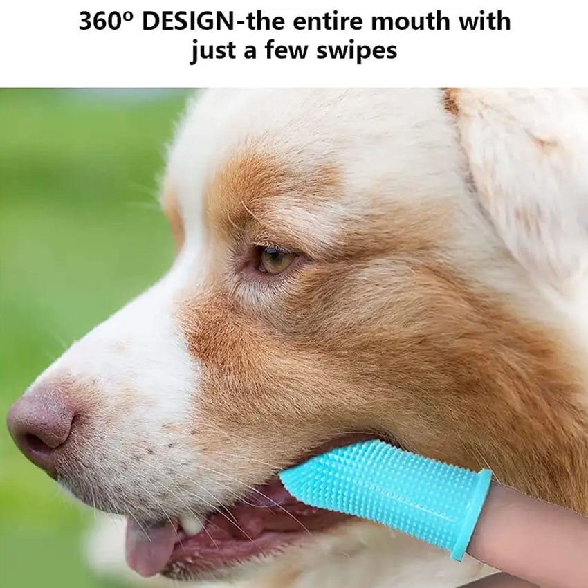 Honden tandenborstel - Set x5 stuks - Vingertandenborstel hond – Silicone Vinger – Tandenborstel voor Honden – Tandverzorging