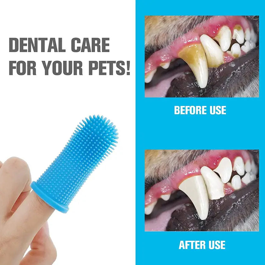 Honden tandenborstel - Set x5 stuks - Vingertandenborstel hond – Silicone Vinger – Tandenborstel voor Honden – Tandverzorging