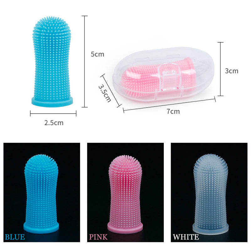 Honden tandenborstel - Set x5 stuks - Vingertandenborstel hond – Silicone Vinger – Tandenborstel voor Honden – Tandverzorging